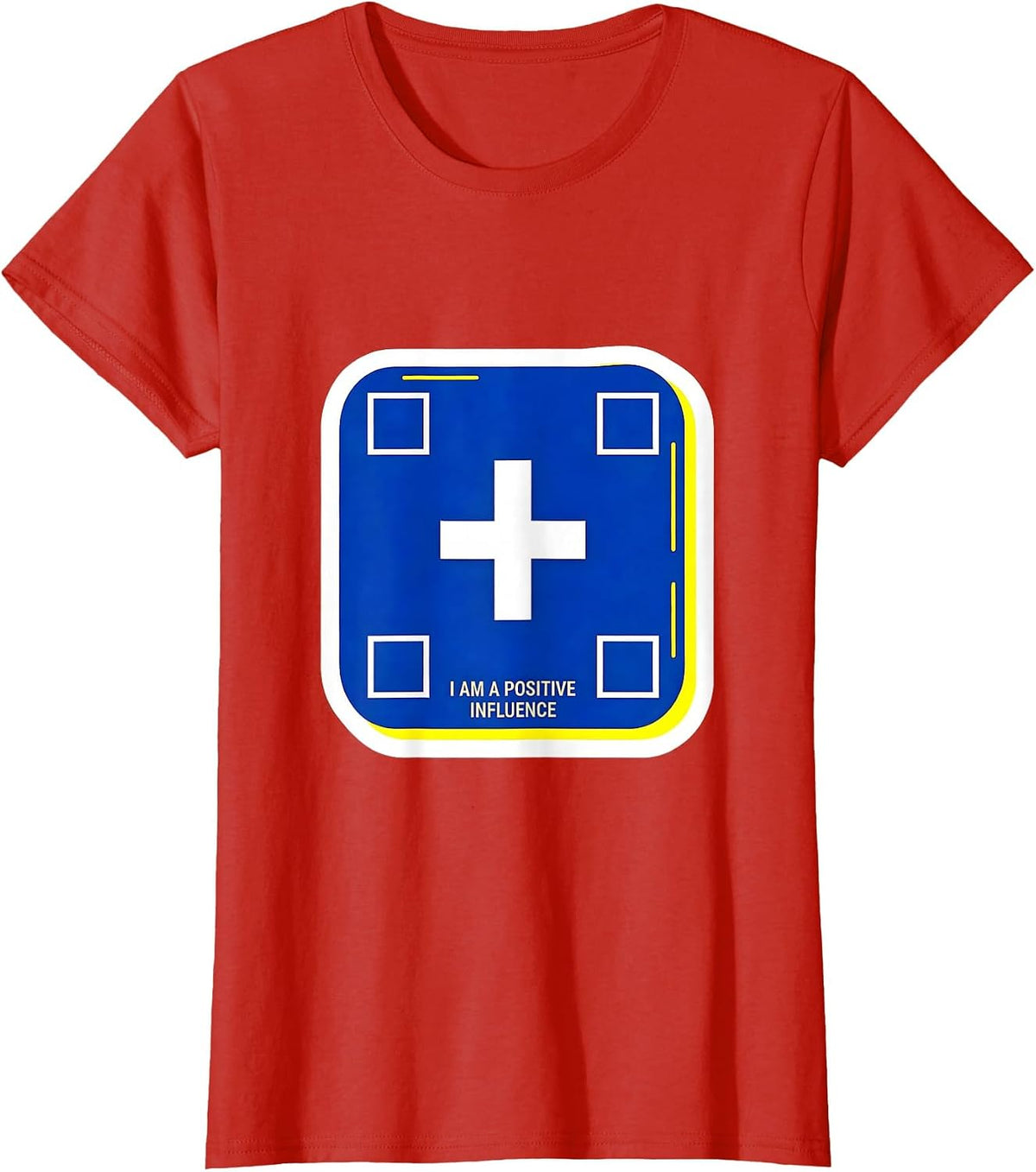 I Am A Positive Influence Funny Chemistry Science Nerd Gift T-Shirt - Red