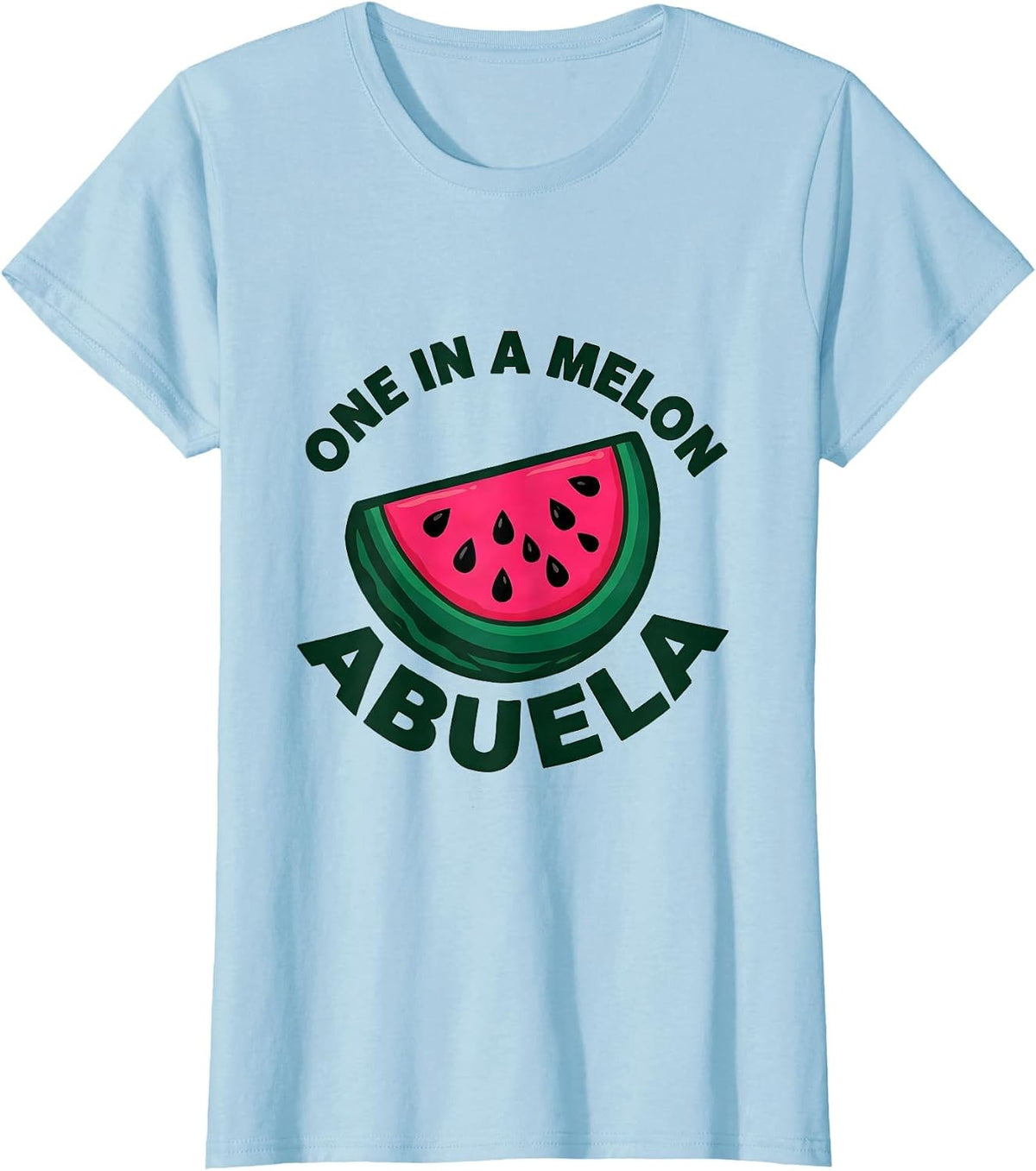 One In A Melon Abuela 1st Birthday Party Family Matching T-Shirt - Baby Blue