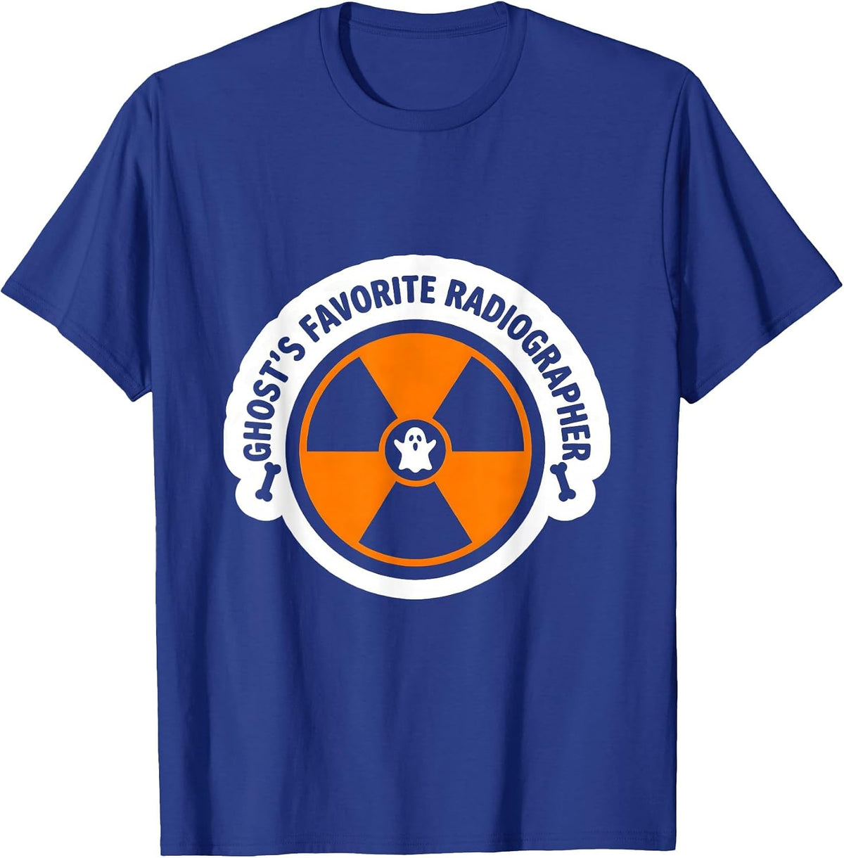 Ghost's Favorite Radiographer Funny Radiology Tech Humor T-Shirt - Royal Blue