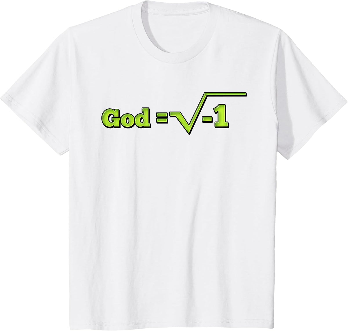 God is Imaginary - Equation T-Shirt - White