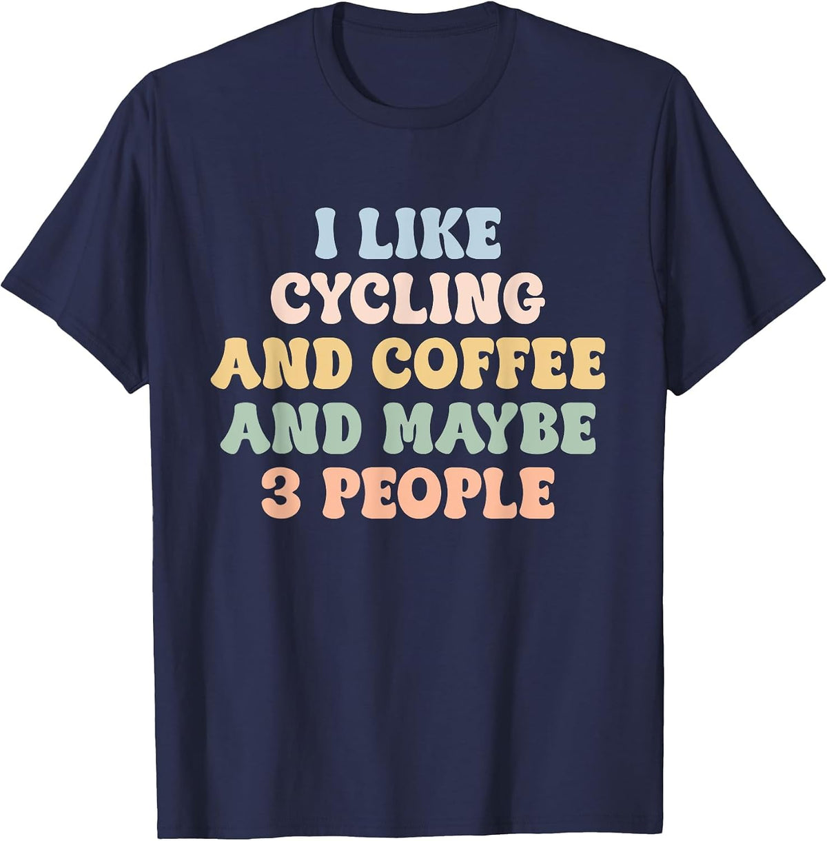 Funny Biking T-Shirt - Navy Blue
