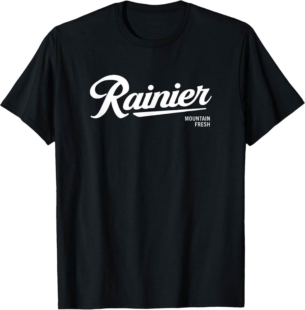 Rainier Style - Pale Logo T-Shirt - Black