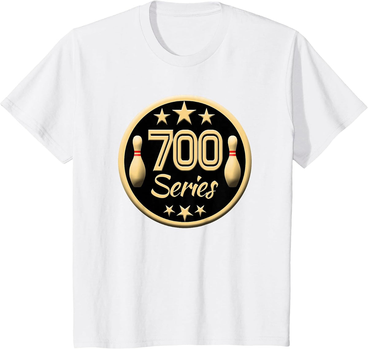 Bowling 700 Series High Score League Strike Trophy Shirt T-Shirt - White