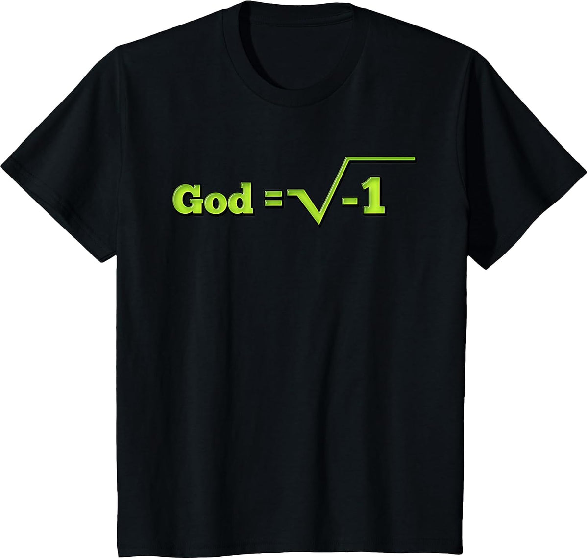 God is Imaginary - Equation T-Shirt - Black