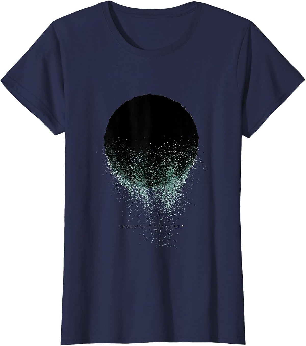 Women's I Dissolve Easily Into Any Group Funny Science Chemistry T-Shirt - Navy Blue