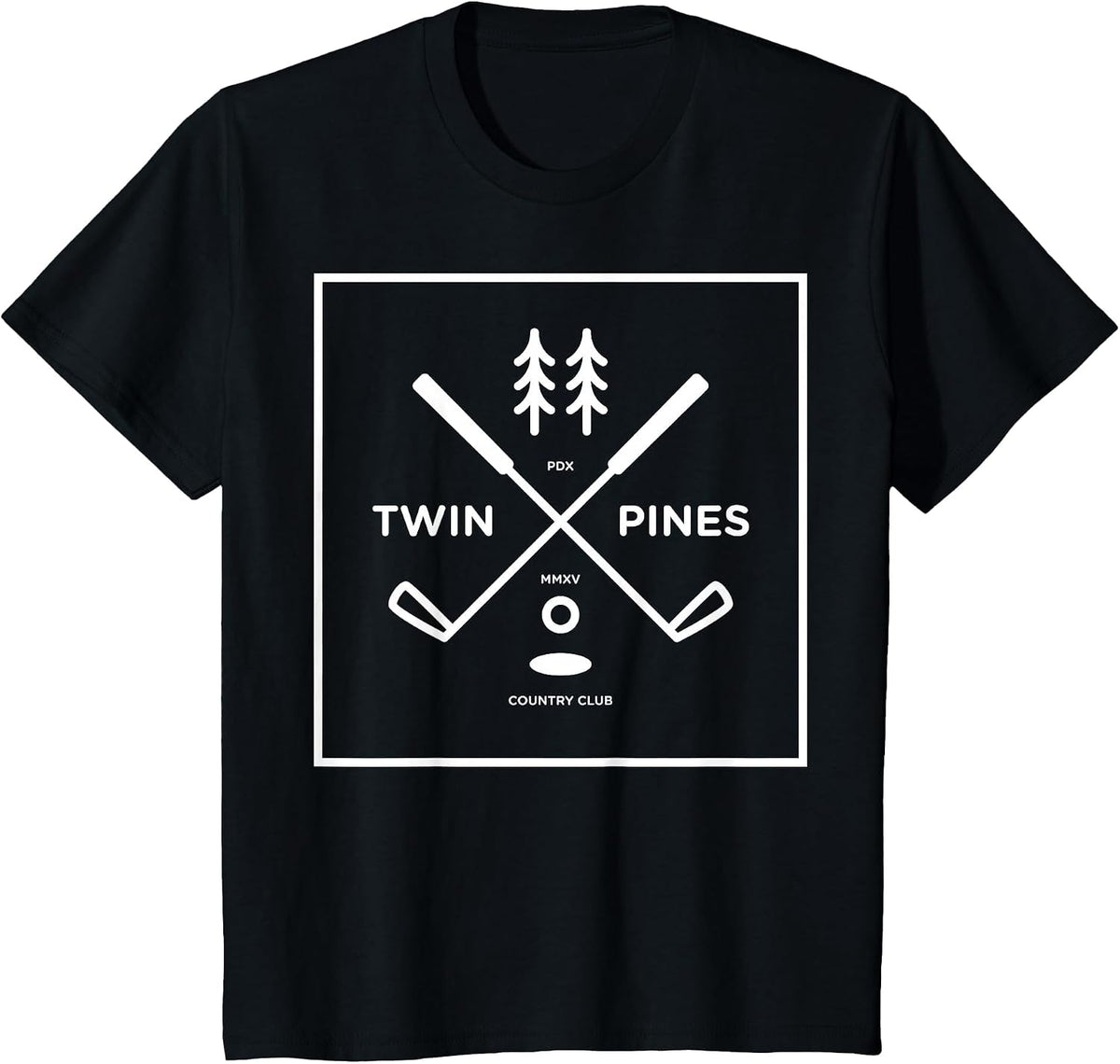 Twin Pines Country Club: Official T-Shirt T-Shirt - Black