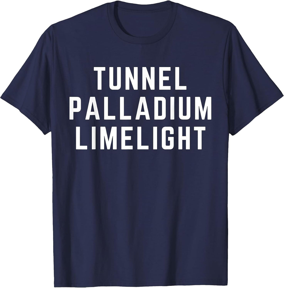 Tunnel Palladium Limelight NYC Night Club T-Shirt - Navy Blue