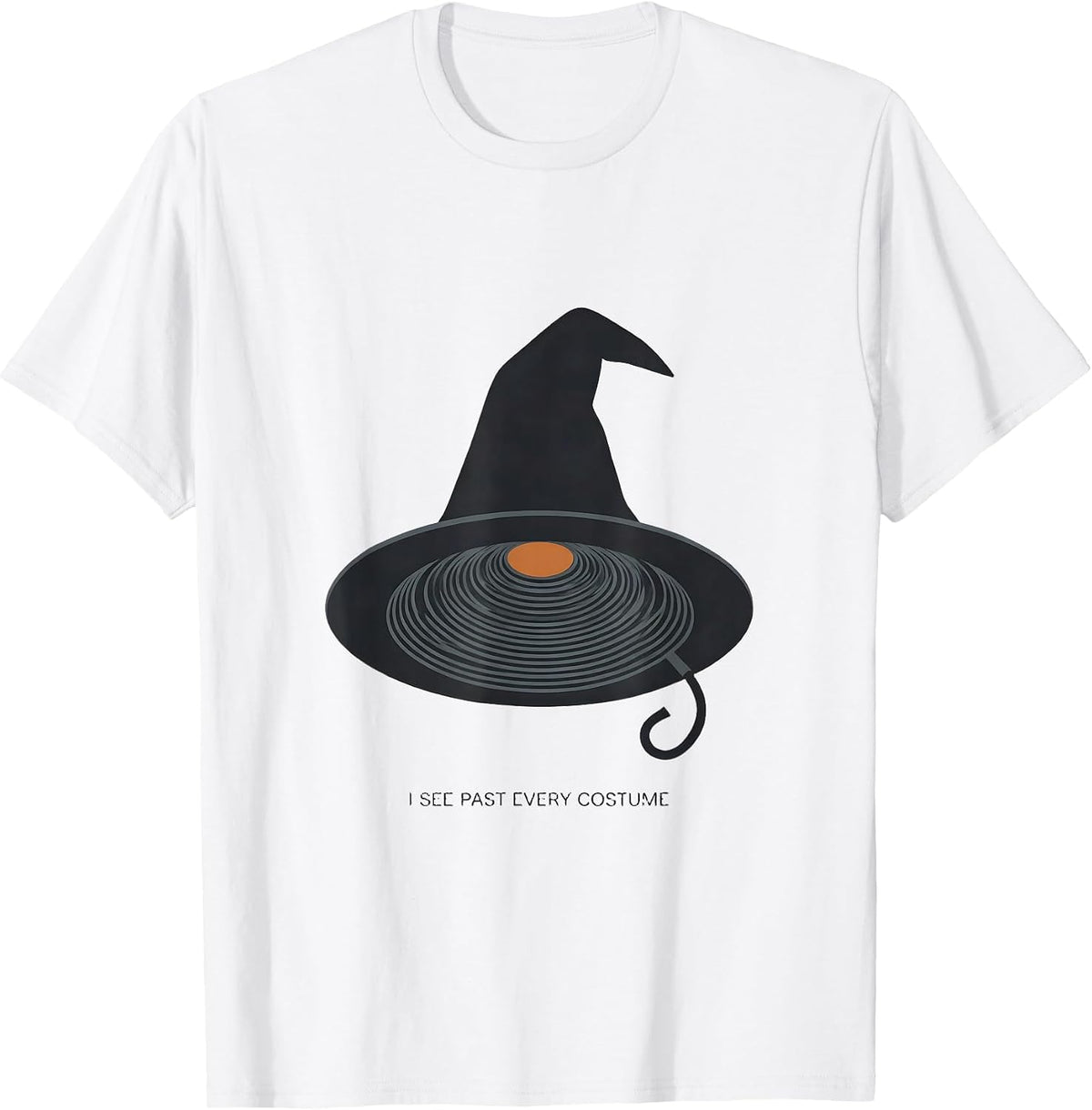 Men's I See Past Every Costume Editorial Conceptual Sonographer T-Shirt - White