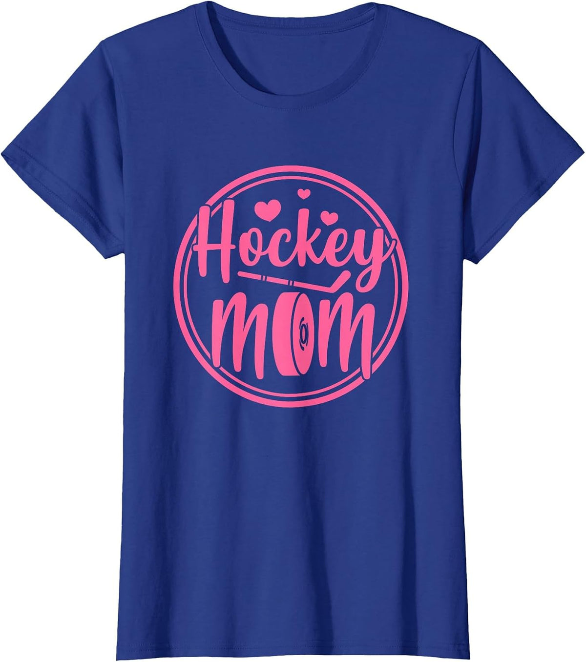 Hockey Mom Ice Player Mother Mother's Day T-Shirt - Royal Blue