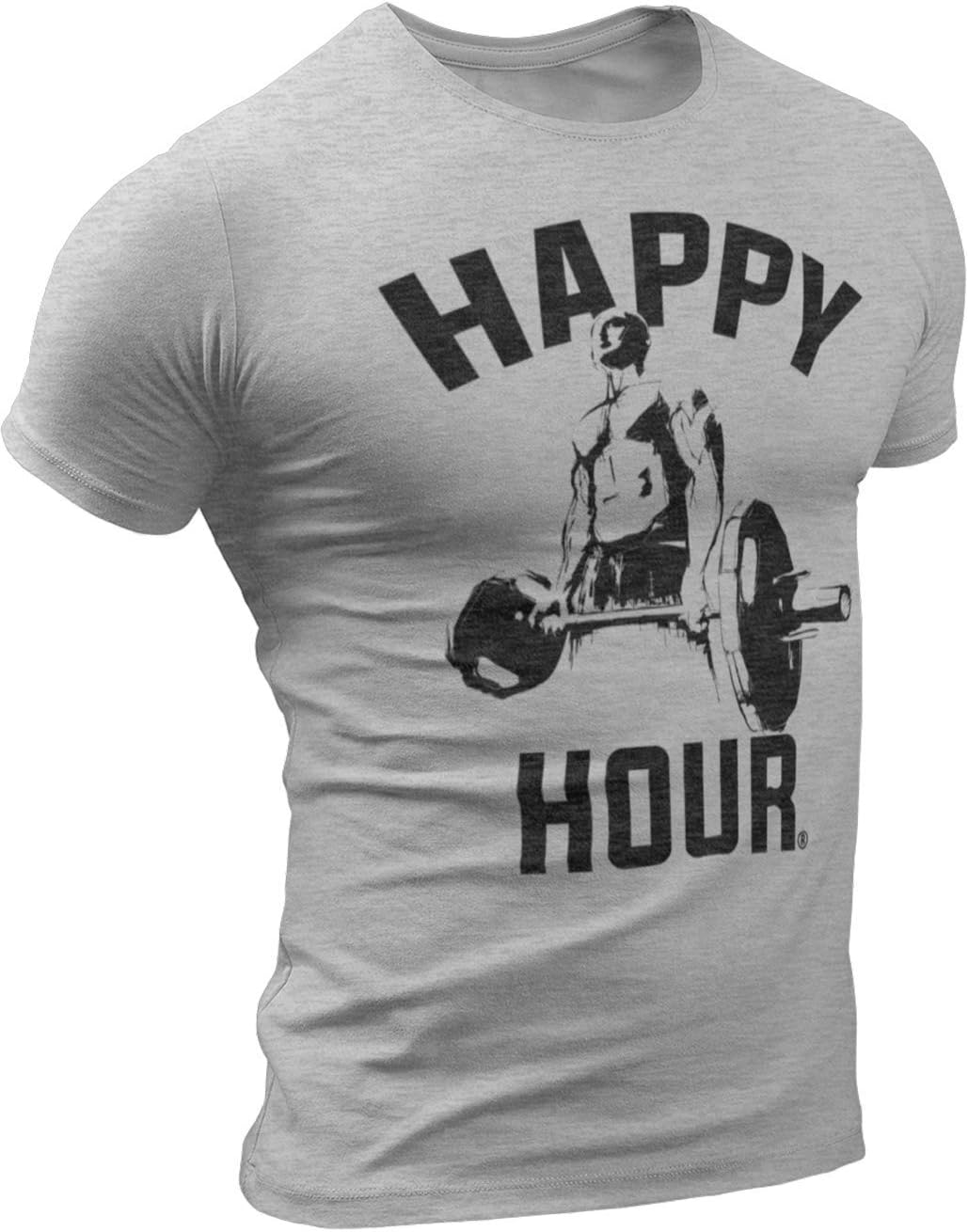 Workout Weightlifting T-shirts - Gym Shirt - Lifting tshirt - Heather Lt. Gray