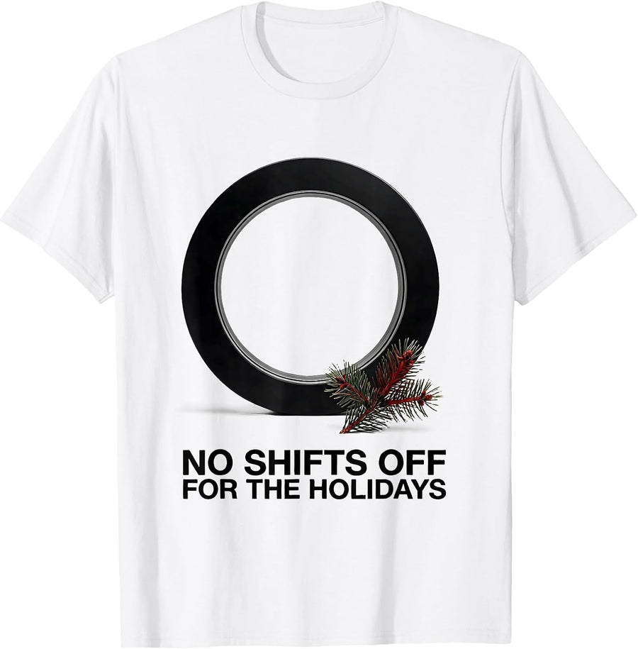 Men's No Shifts Off For The Holidays Funny Radiology Tech T-Shirt - White