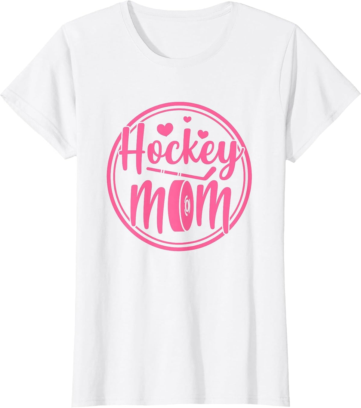 Hockey Mom Ice Player Mother Mother's Day T-Shirt - White