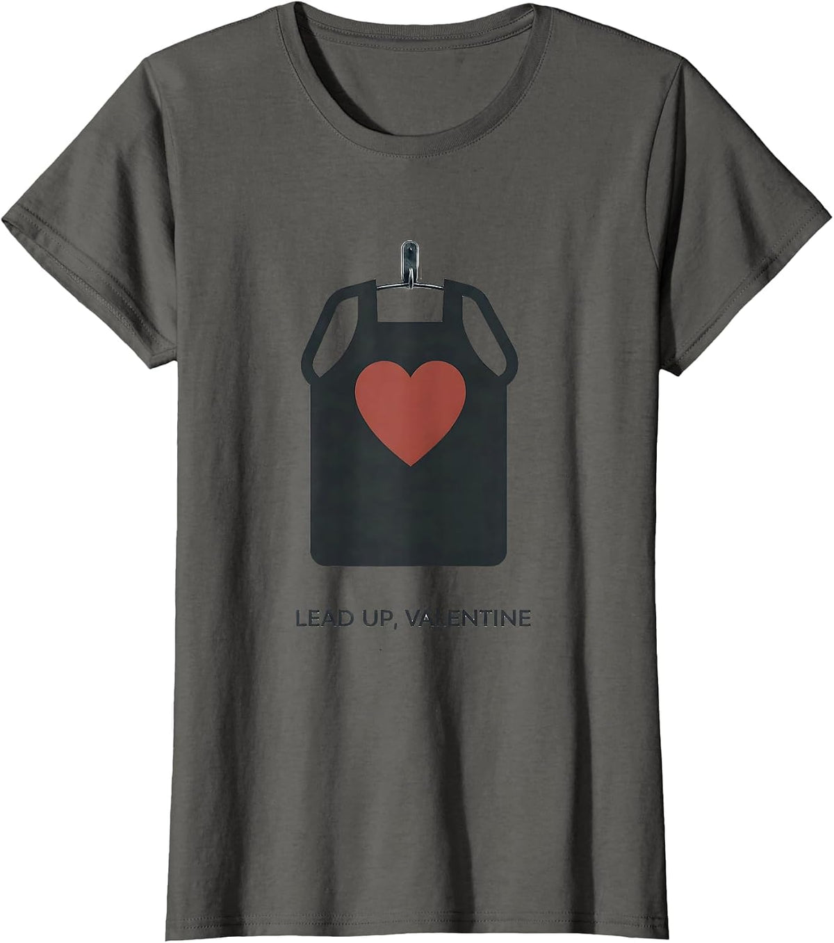 Women's Lead Up Valentine Funny Radiology Tech Skeleton Humor Gift T-Shirt - Asphalt Grey