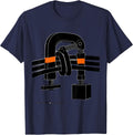 I Get Paid To Pull Cable Funny Electrician Lineman Gift T-Shirt - Navy Blue