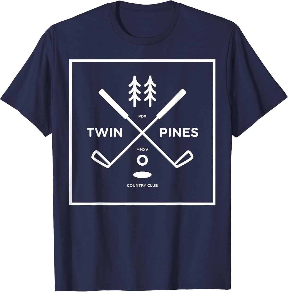 Twin Pines Country Club: Official T-Shirt T-Shirt - Navy Blue