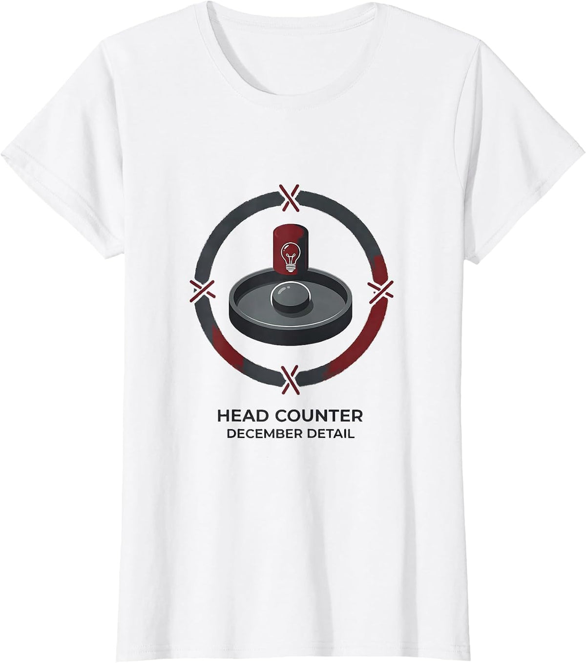Head Counter December Detail Funny Pharmacy Squad Christmas T-Shirt - White