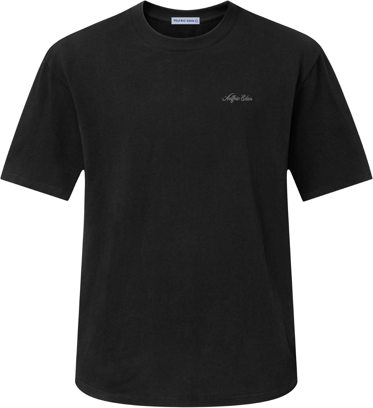 Aelfric Eden Mens T Shirts Casual Heavyweight Cotton Classic Tees - Black