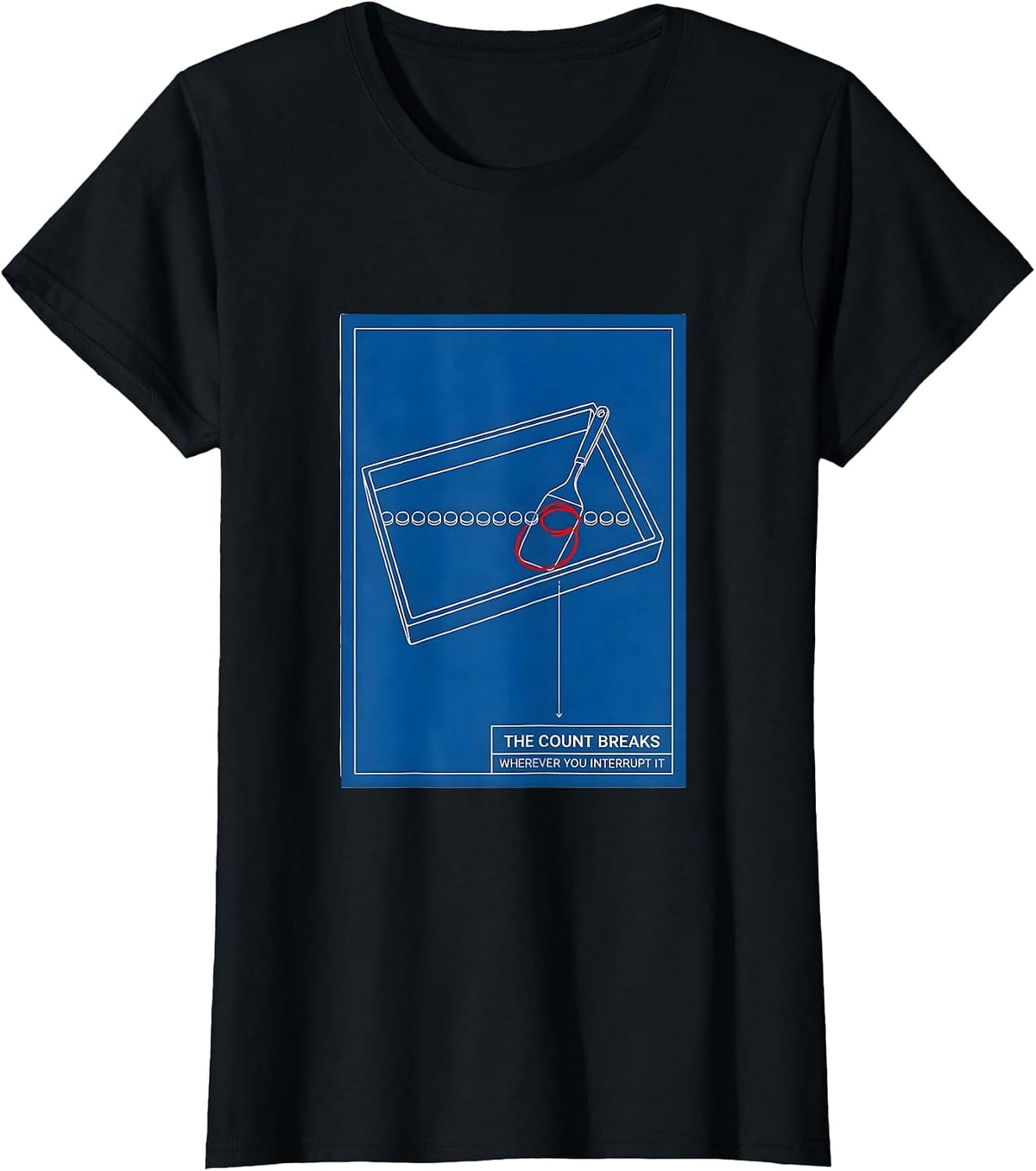 The Count Breaks Wherever You Interrupt It Funny Pharmacist T-Shirt - Black