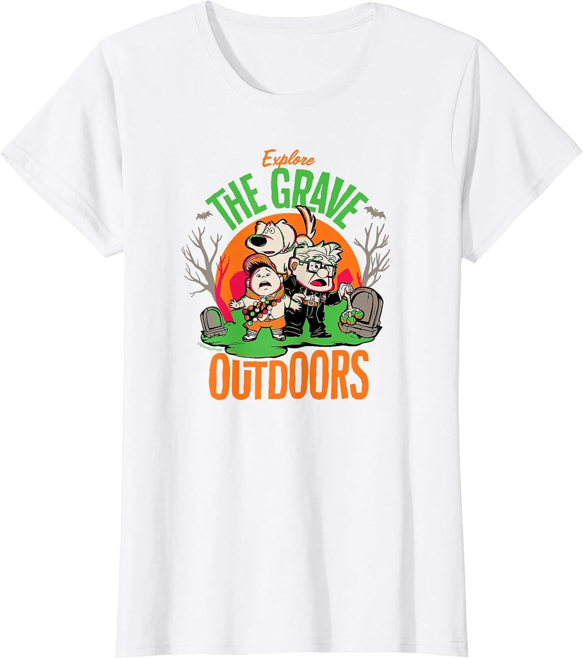 Disney and Pixar’s Up Explore the Grave Outdoors Halloween T-Shirt - White