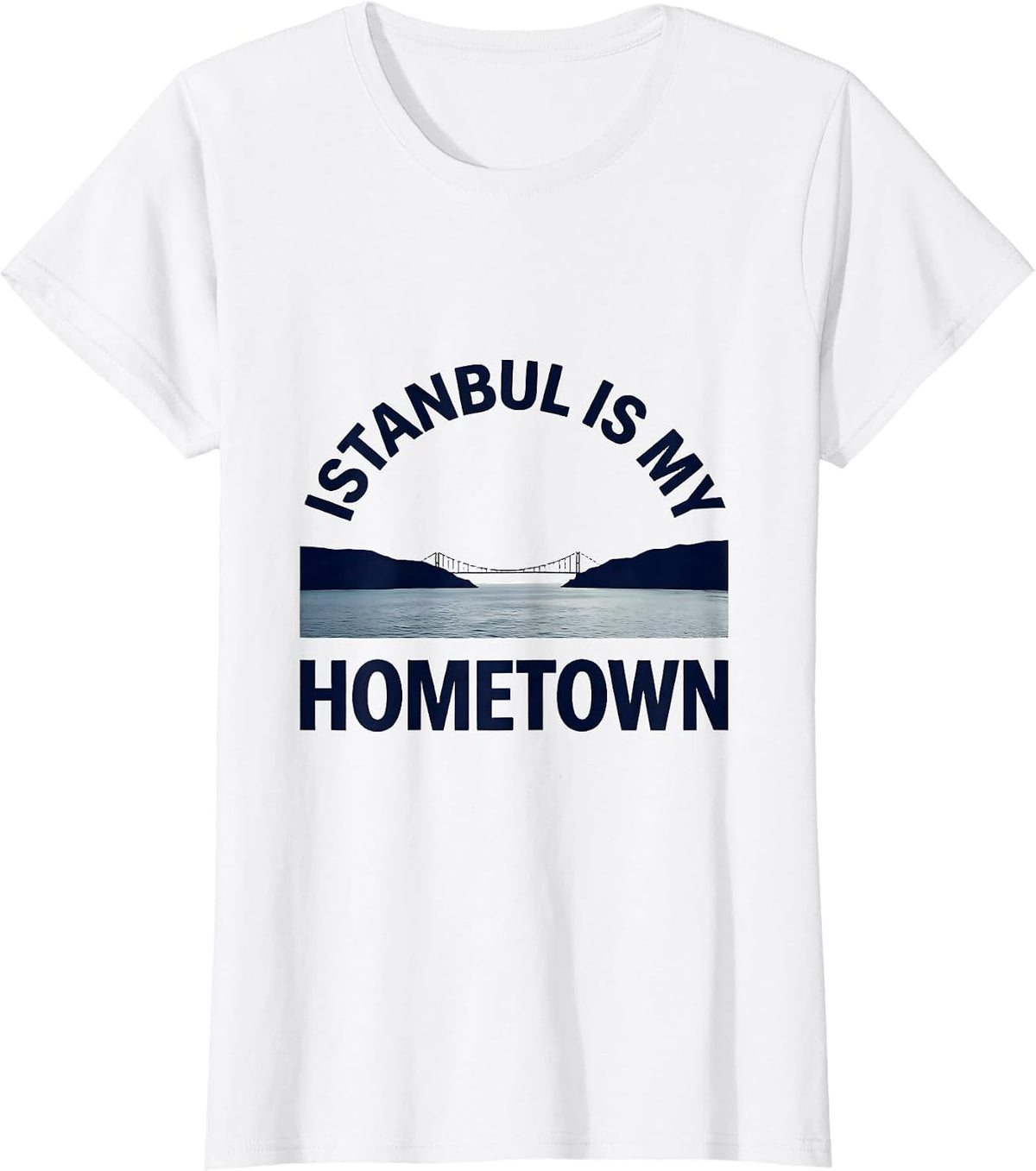 Istanbul Is My Hometown Minimalist Turkish Heritage Pride T-Shirt - White