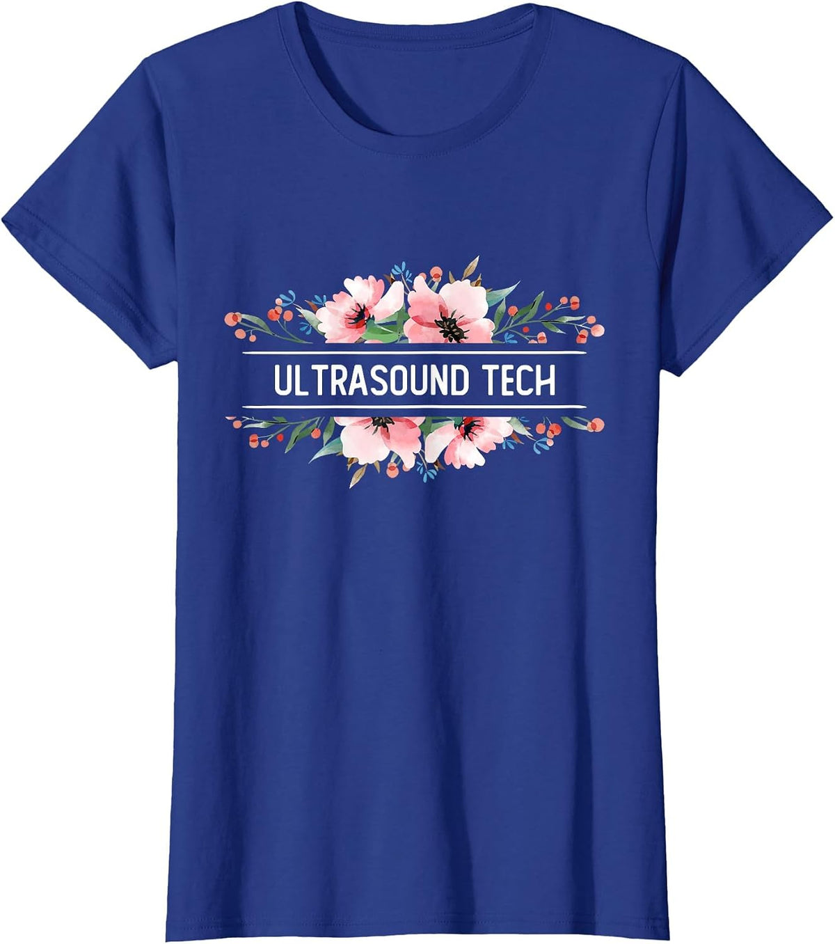 Sonographer Ultrasound Tech T-Shirt - Royal Blue