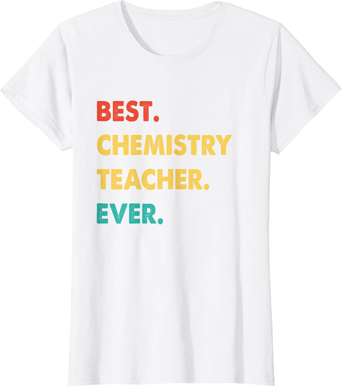 Retro Best Chemistry Teacher Ever T-Shirt - White