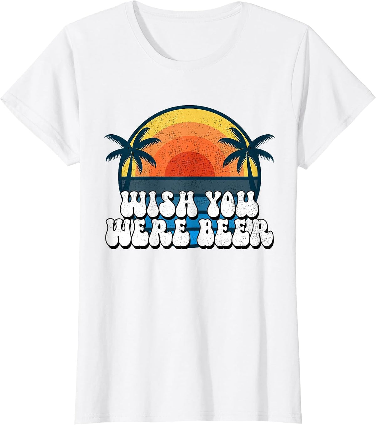 Wish You were Beer Vintage Craft Beer Home Brewing Brewery T-Shirt - White