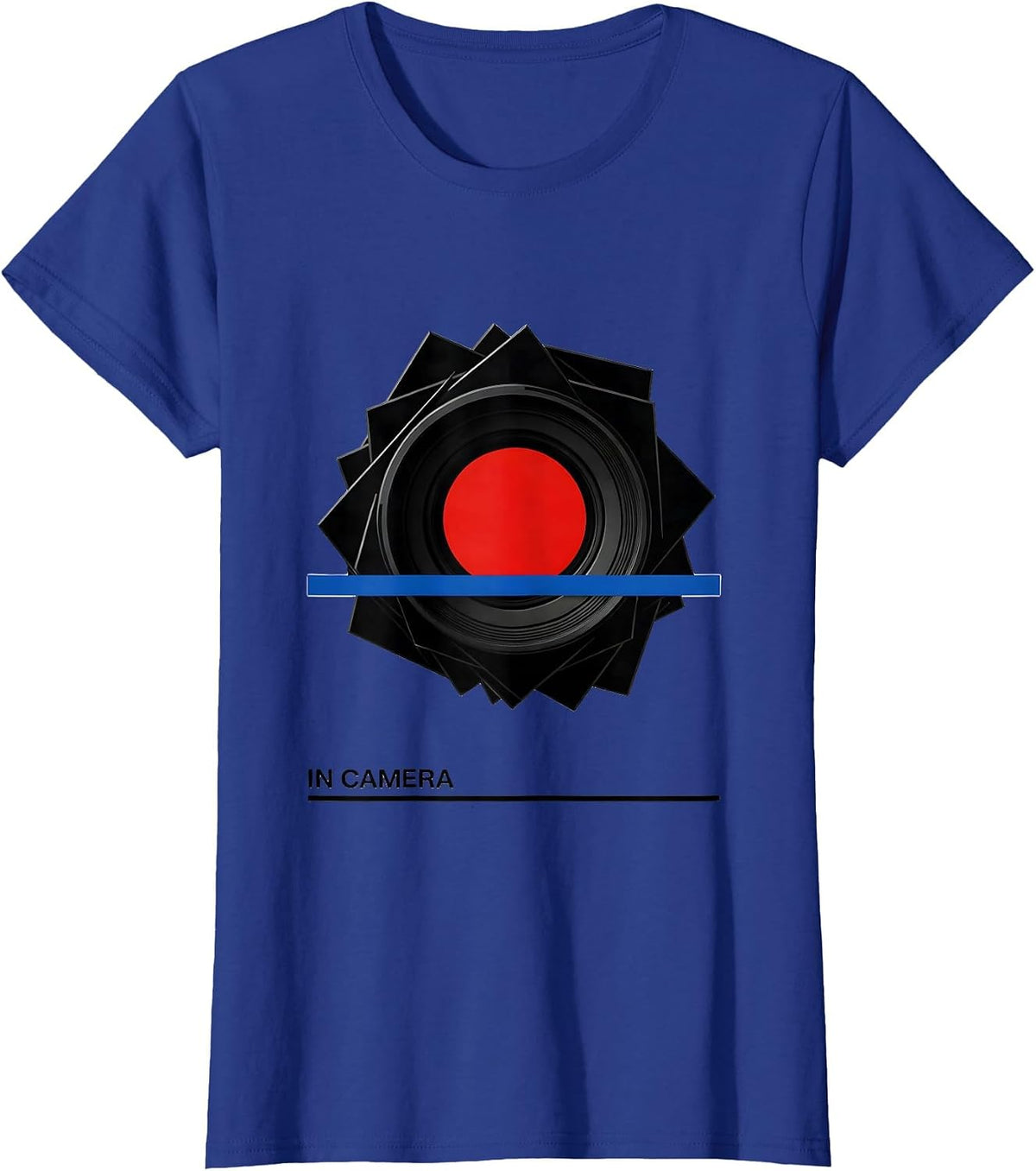Women's In Camera Bauhaus Modernist Funny Lawyer Attorney Gift T-Shirt - Royal Blue