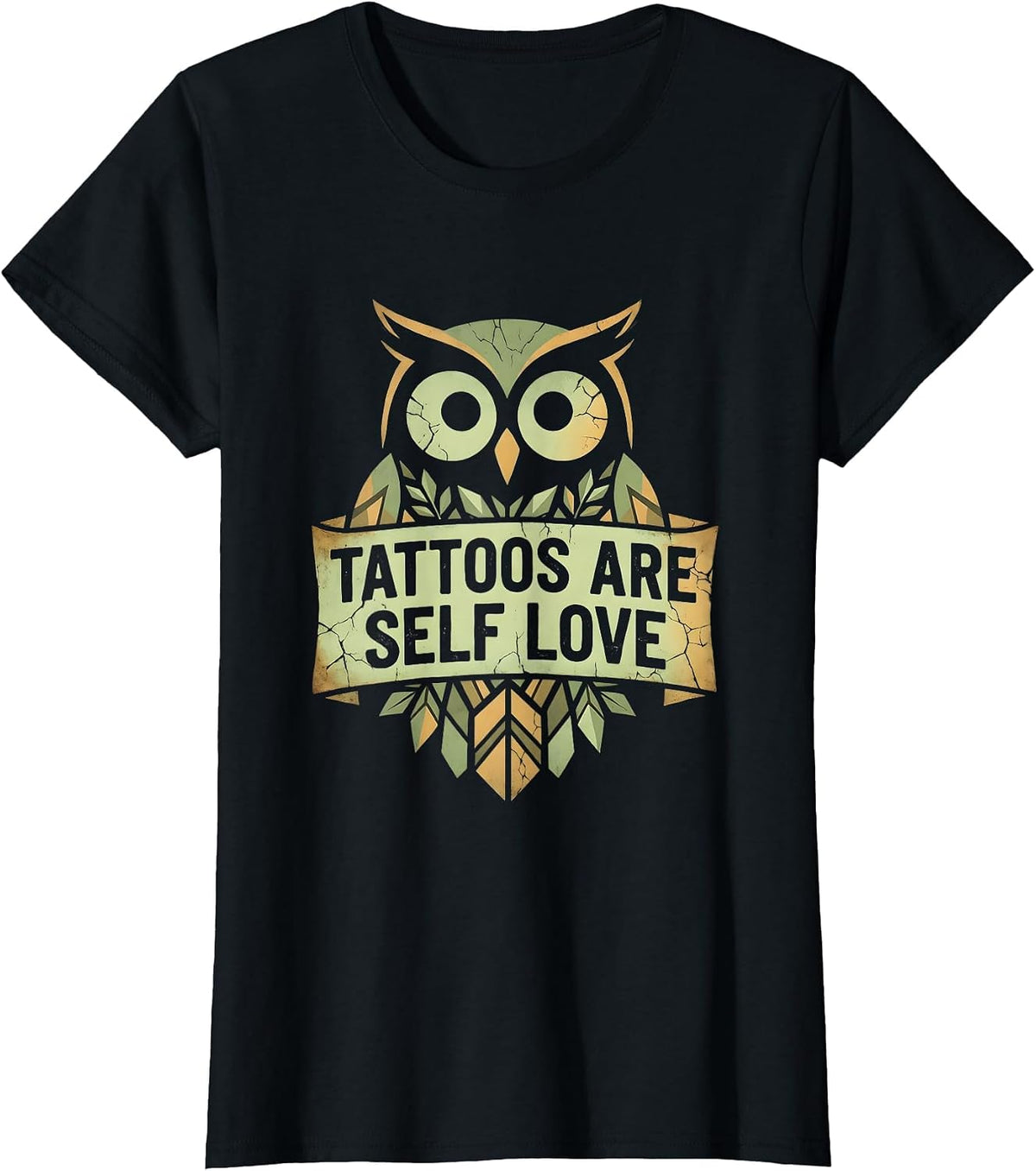 Tattoos Are Self Love Body Art Design T-Shirt - Black