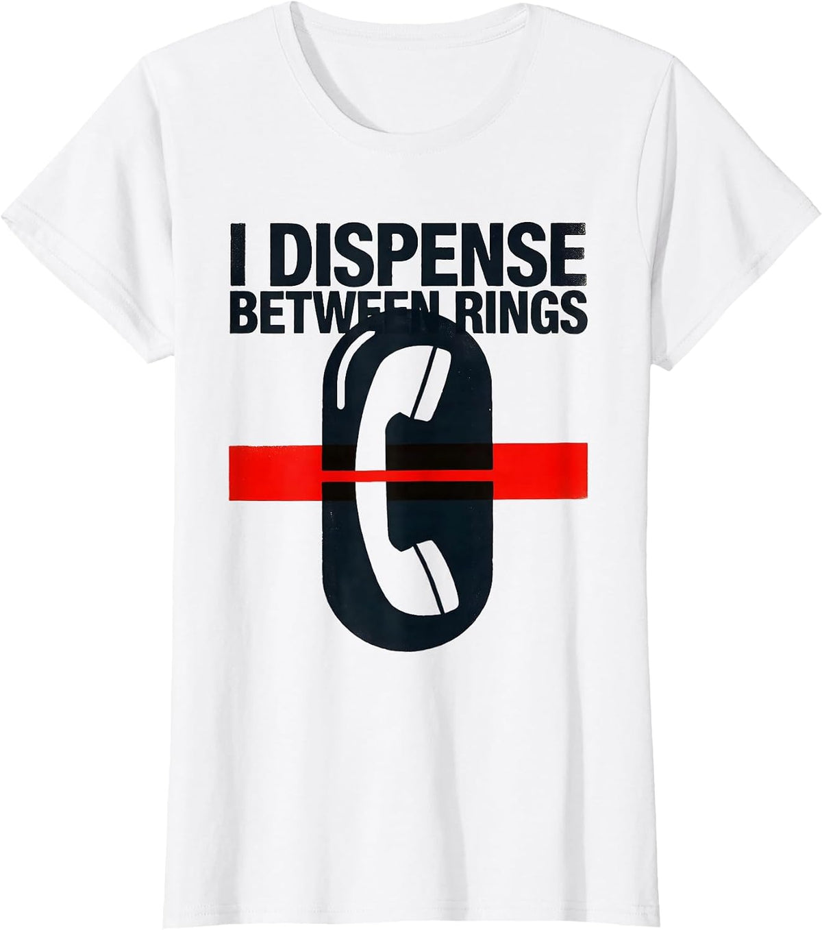 I Dispense Between Rings Funny Pharmacy Tech Technician T-Shirt - White