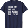 Cheer Dad Cheerleading T-Shirt - Navy Blue