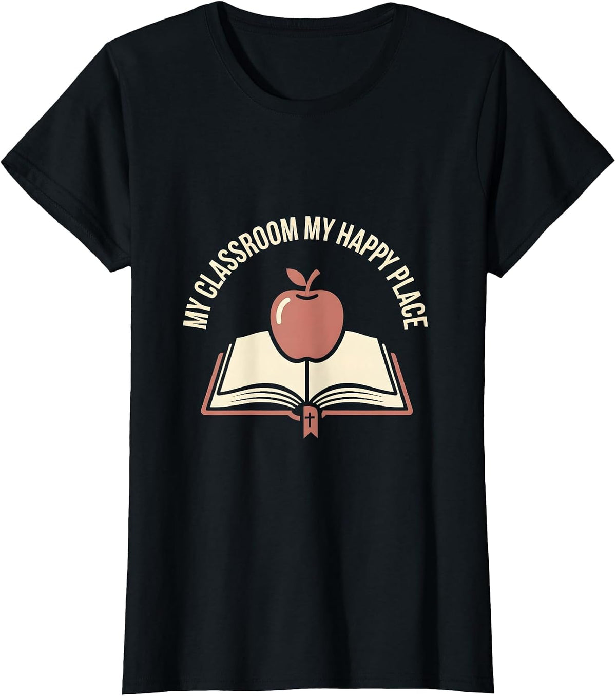 My Classroom My Happy Place 4th Grade Teacher T-Shirt - Black