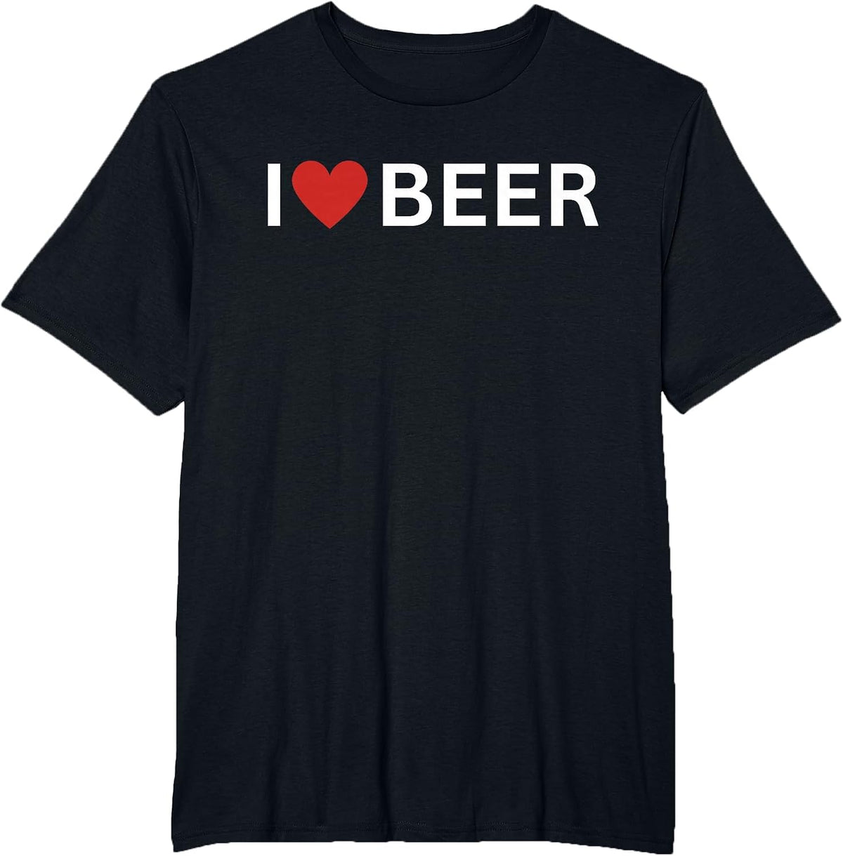 I Love Beer Lover I Heart Beer Drinking Pub Bar Bartender T-Shirt - Black