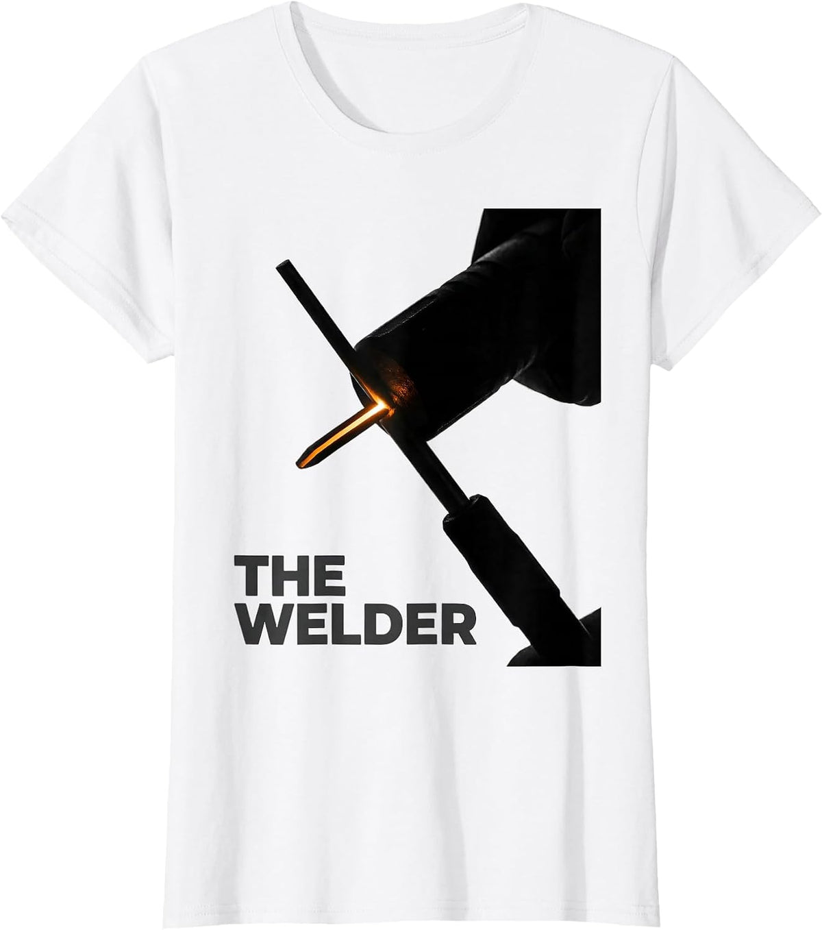 Women's THE WELDER Minimalist Welding Humor Metal Worker Gift T-Shirt - White