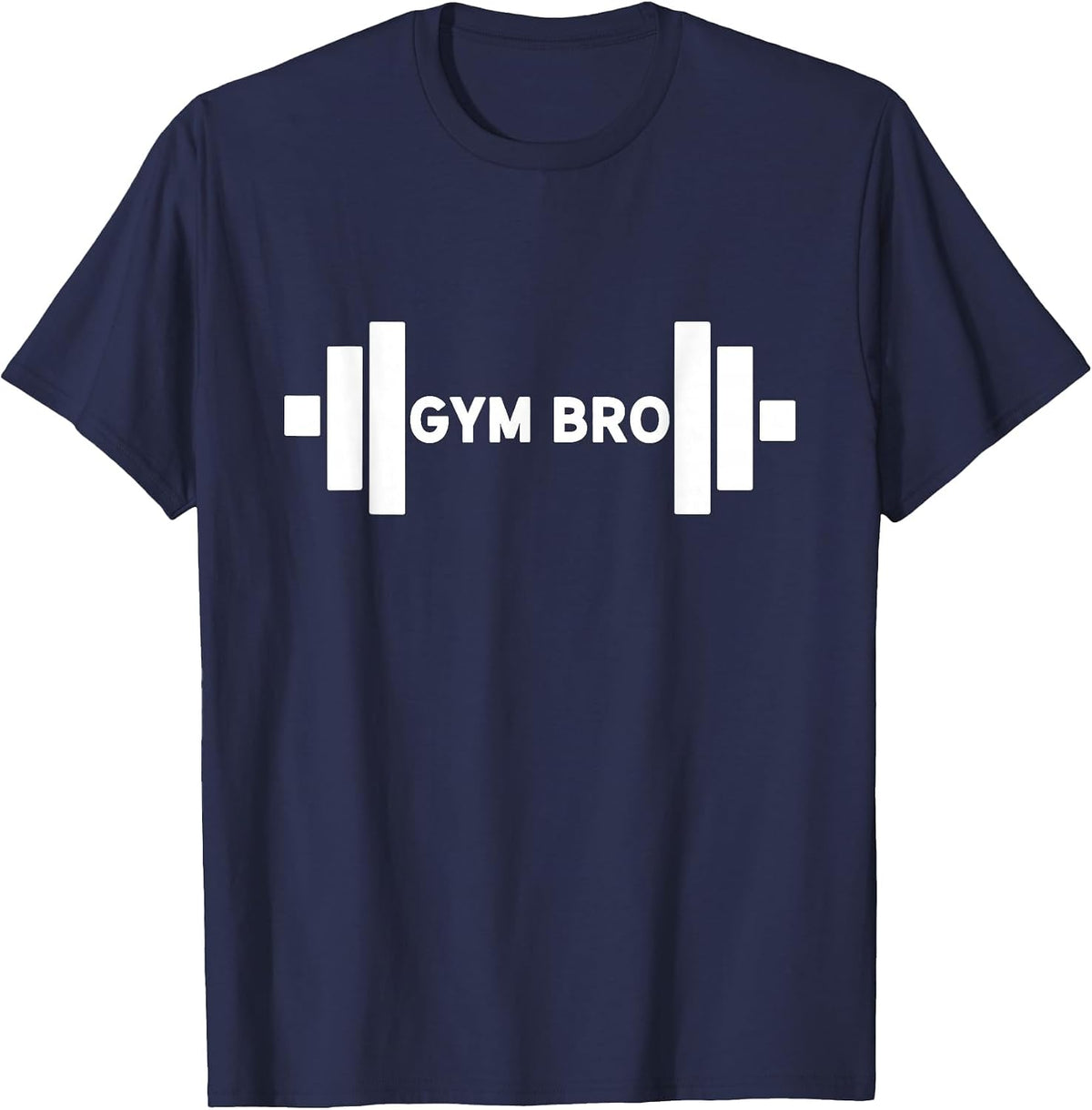Gym BRO Gym Rat Workout Gains Heavy Lifting Muscle Build T-Shirt - Navy Blue