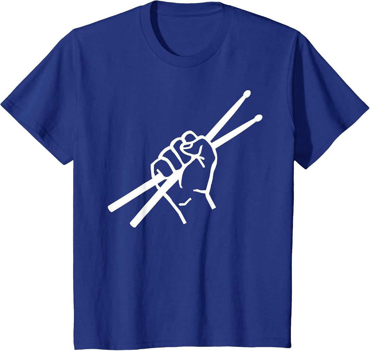 Drumsticks Drummer T-Shirt - Royal Blue