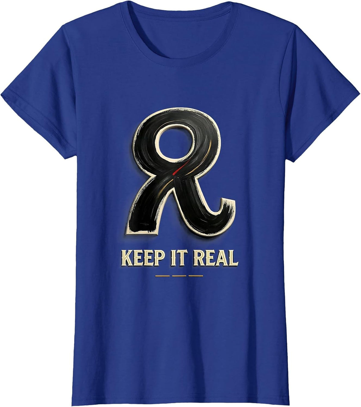 Women's Keep It Real Funny Math Teacher Nerdy Humor Gift T-Shirt - Royal Blue