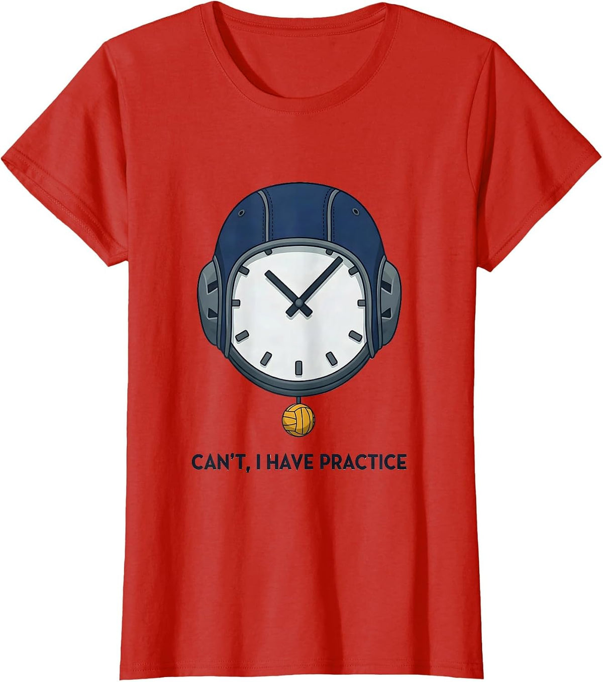 Cant I Have Practice Funny Water Polo Player Coach Gift T-Shirt - Red
