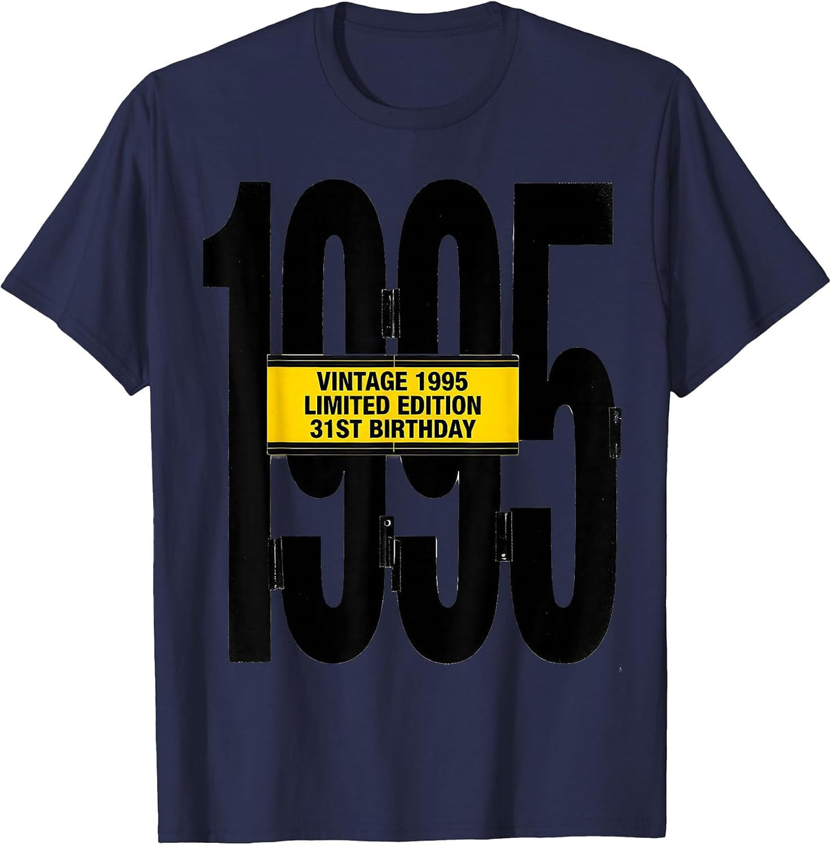 Men's Vintage 1995 · Limited Edition · 31st Birthday Gift T-Shirt - Navy Blue