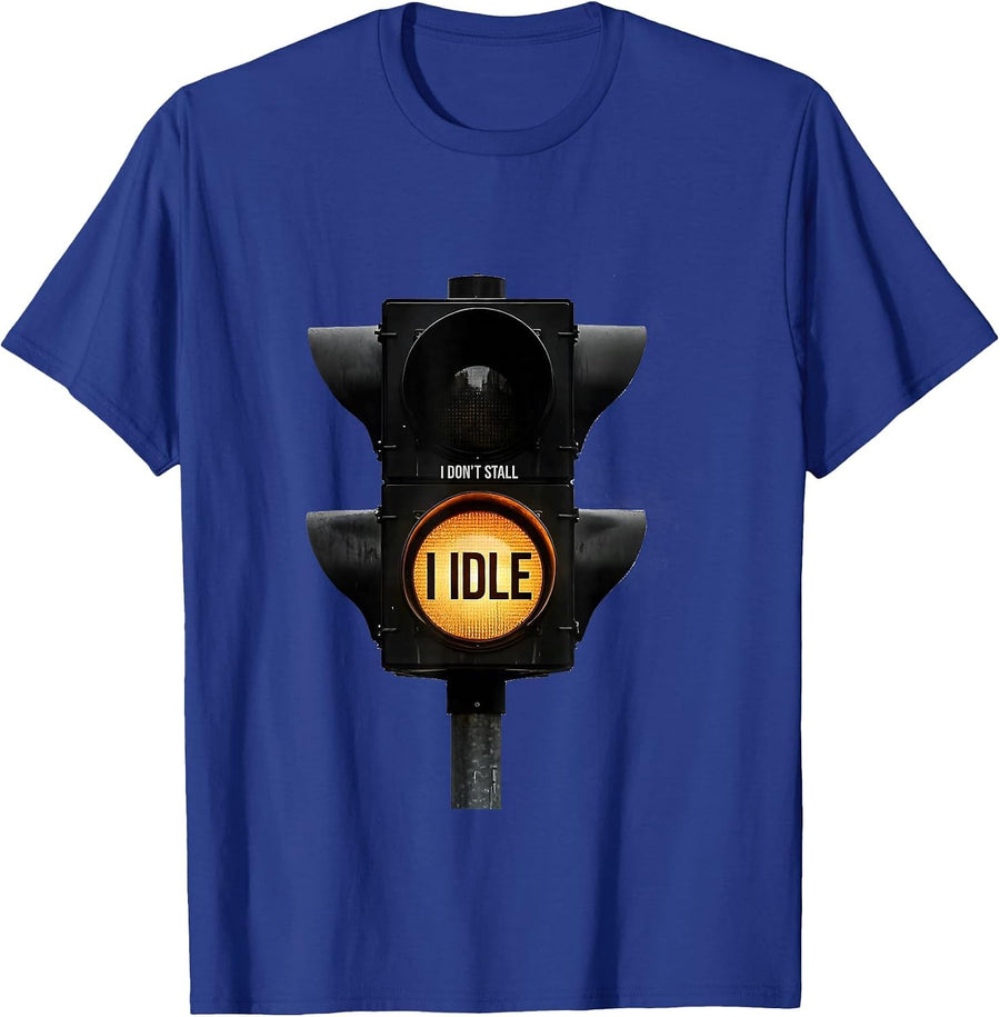 I Don't Stall I Idle Funny Autism ADHD Awareness Humor T-Shirt - Royal Blue