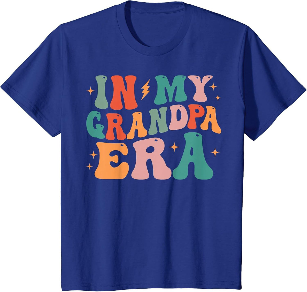 Groovy in My Grandpa Era T-Shirt - Royal Blue