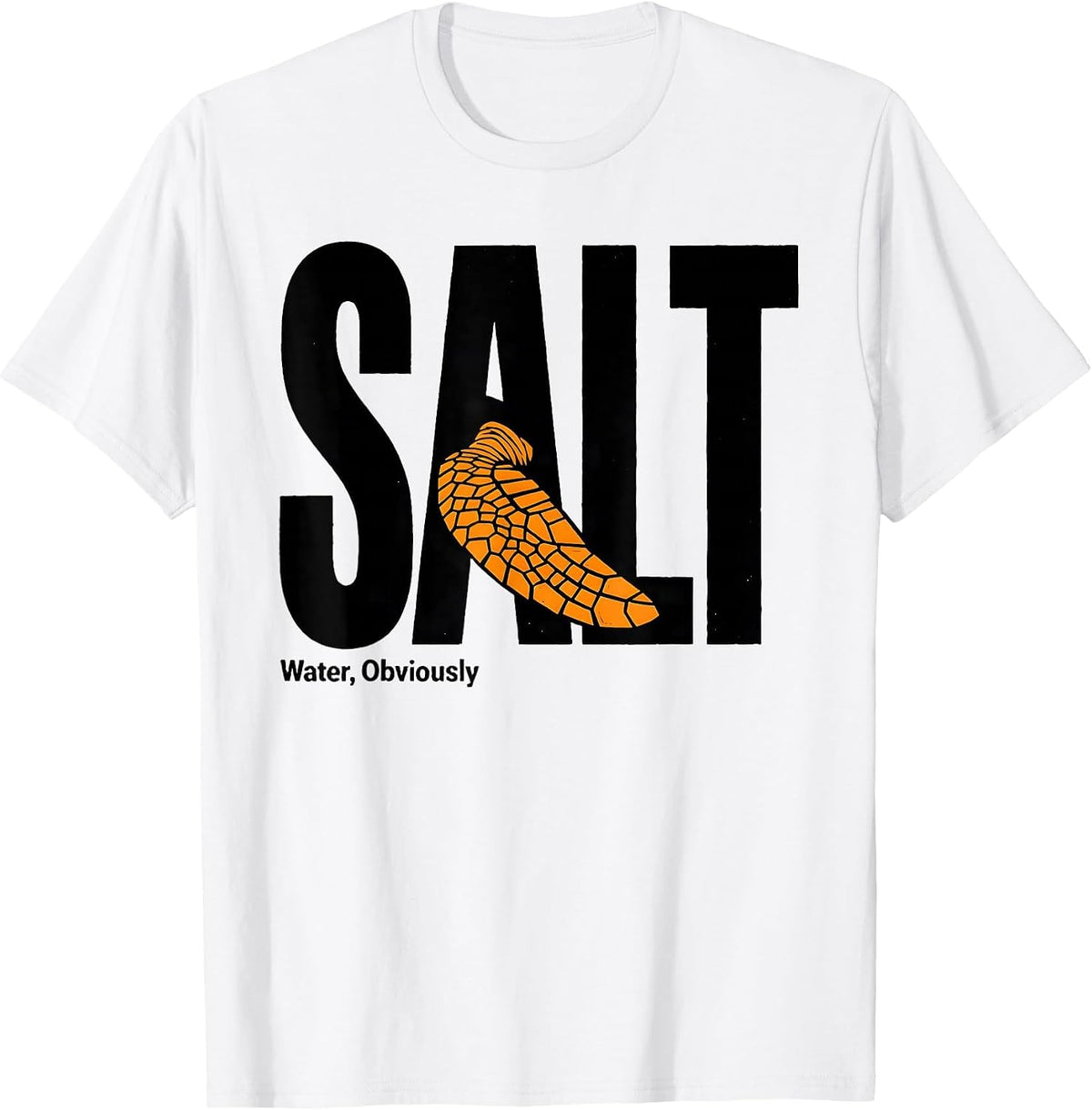 Men's Salt Water, Obviously Sea Turtle Ocean Animal Lover T-Shirt - White