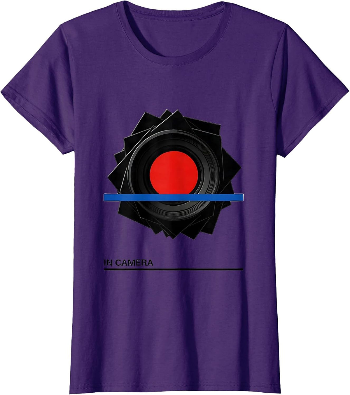 Women's In Camera Bauhaus Modernist Funny Lawyer Attorney Gift T-Shirt - Purple