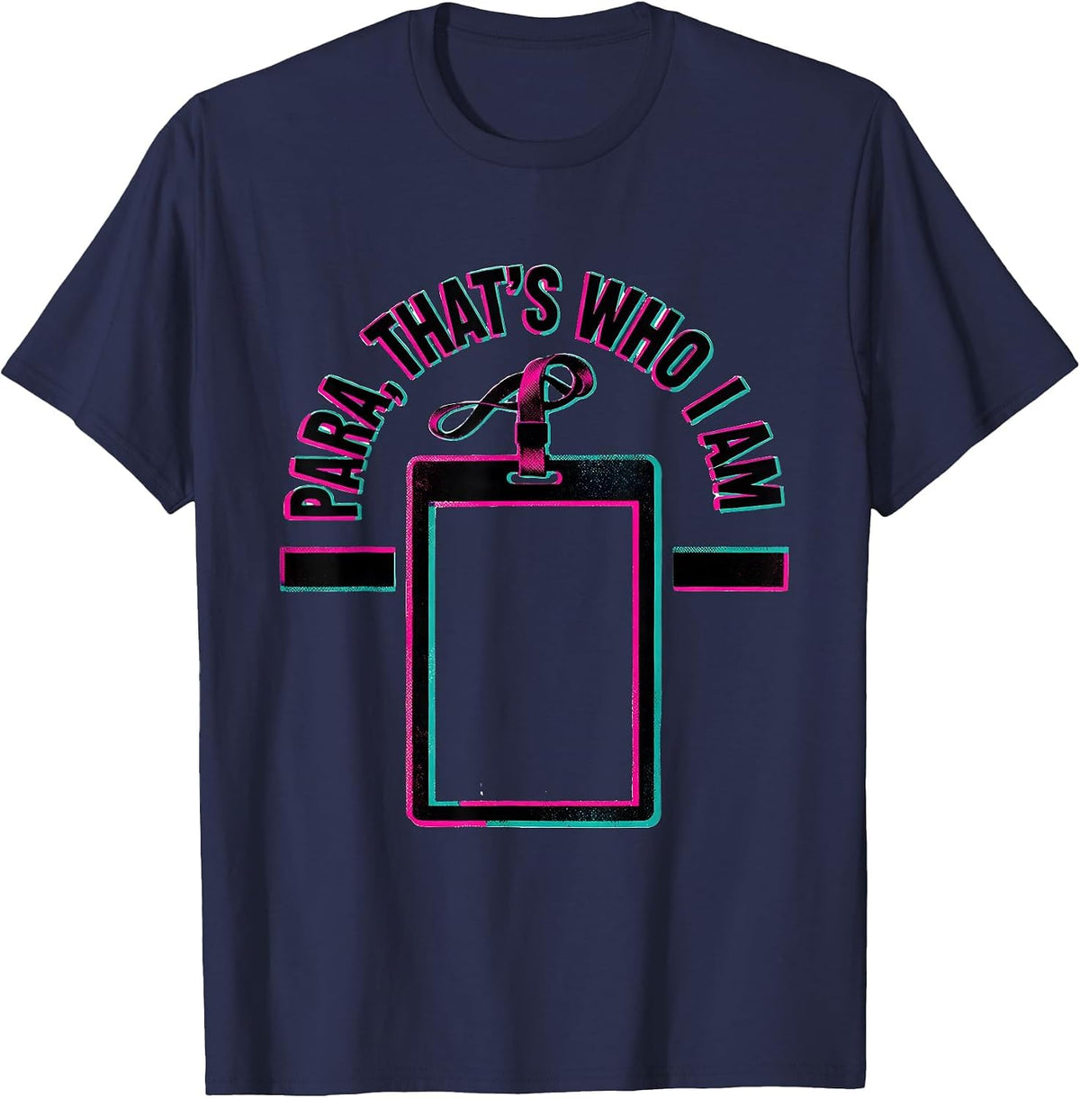 Men's Para Thats Who I Am Funny Paraprofessional Paraeducator T-Shirt - Navy Blue