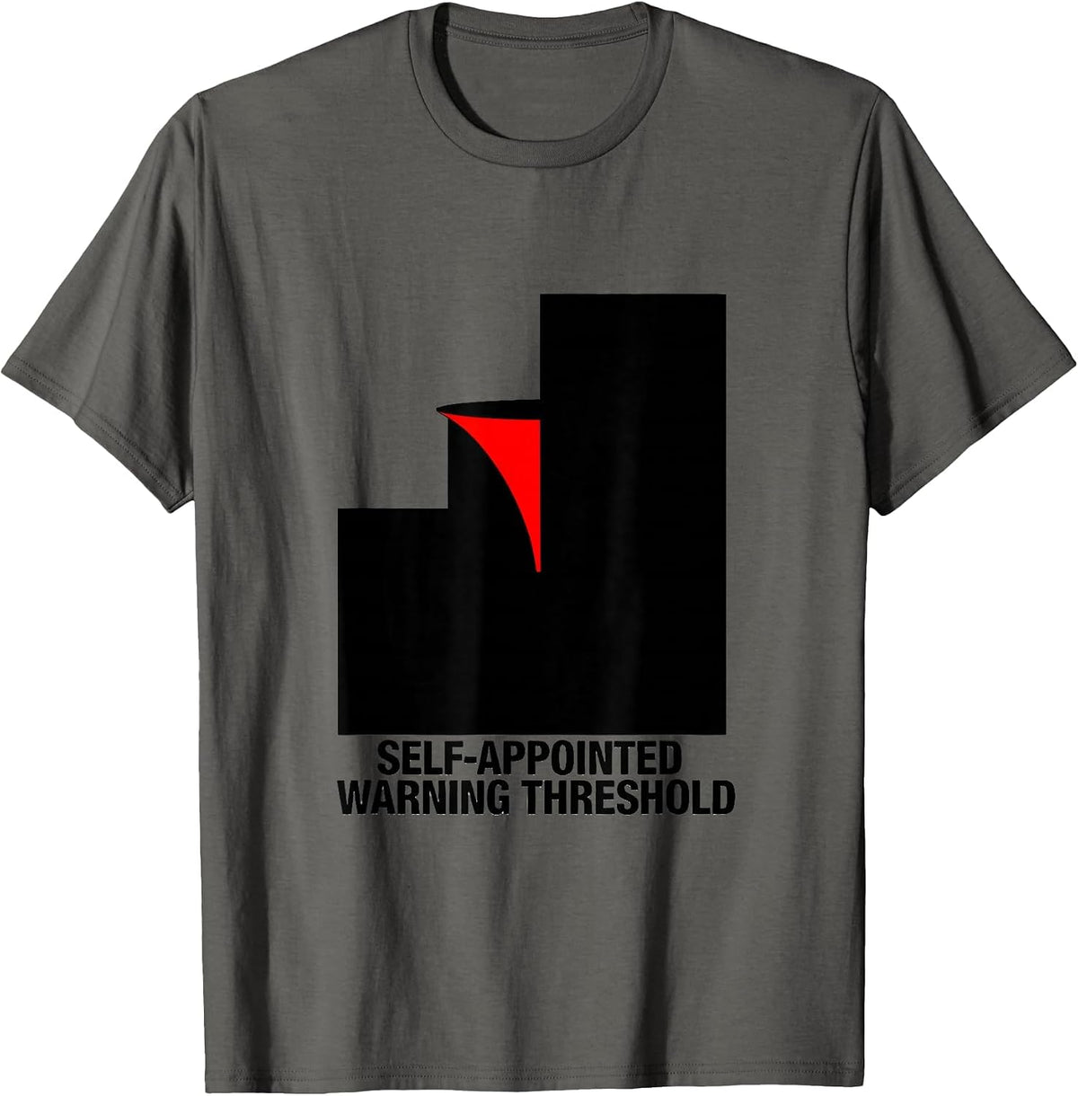 Men's Self-Appointed Warning Threshold Storm Chaser Meteorology T-Shirt - Asphalt Grey