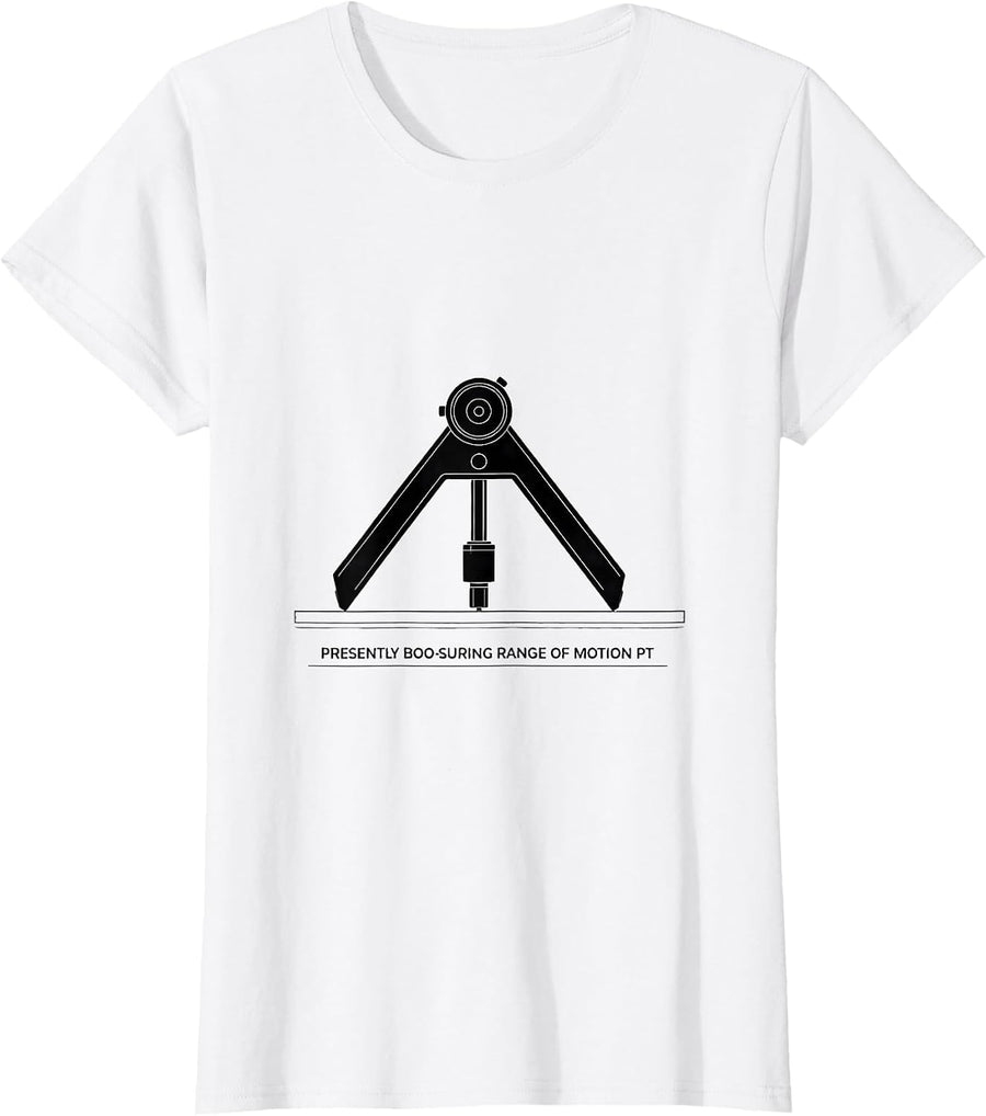 Women's Presently Boo-suring Range of Motion PT Physical Therapy T-Shirt - White