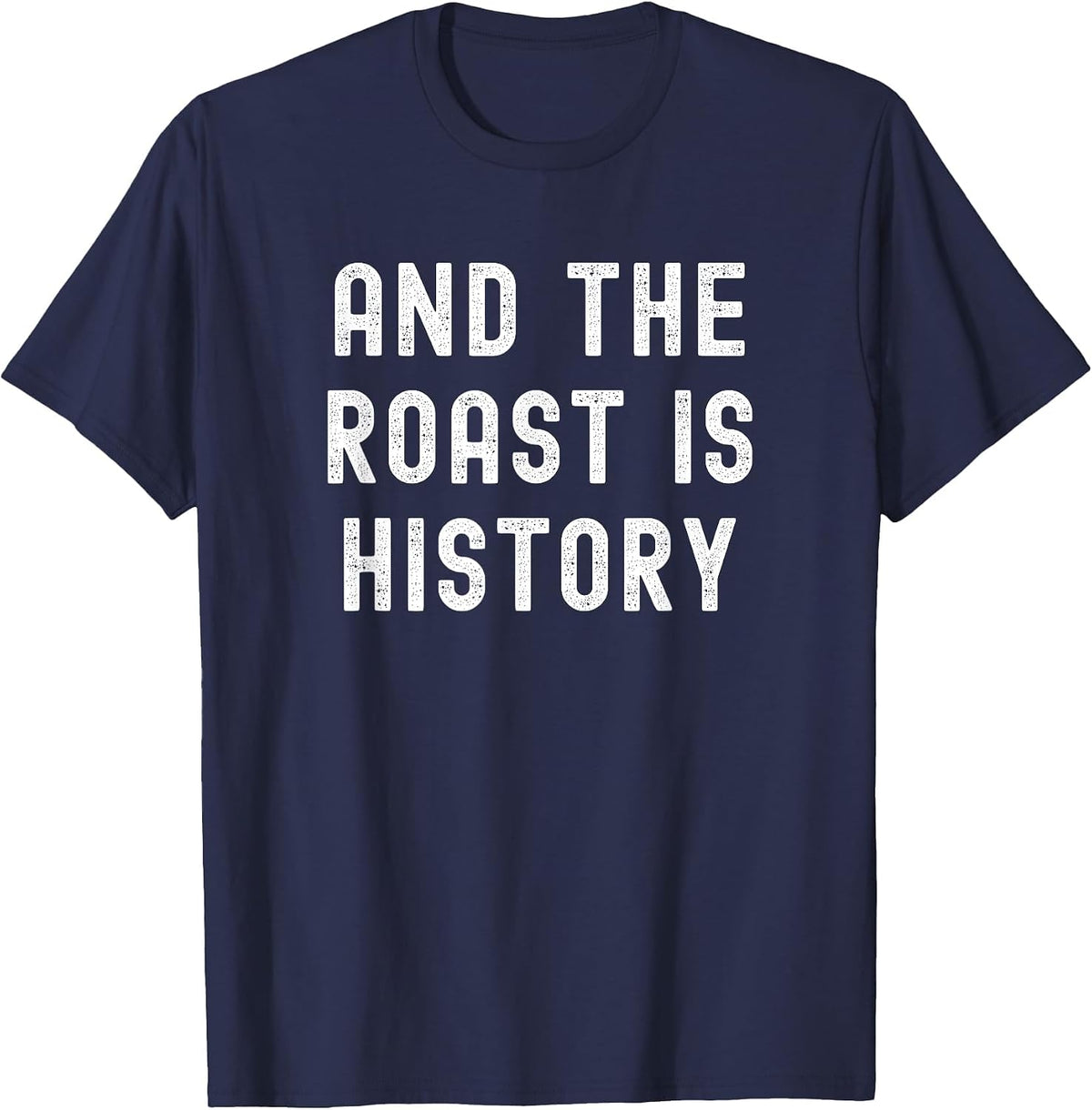 and the Roast is History Thanksgiving Family Matching Pajama T-Shirt - Navy Blue