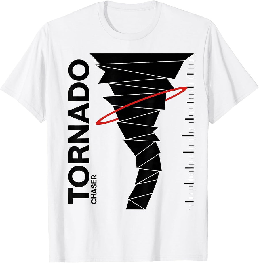 Men's Tornado Chaser Storm Chaser Meteorology Enthusiast Weather T-Shirt - White