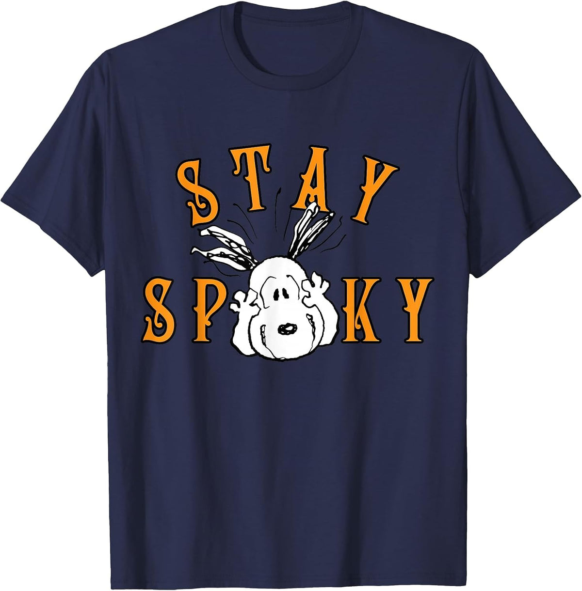 Peanuts Halloween Snoopy Stay Spooky T-Shirt - Navy Blue