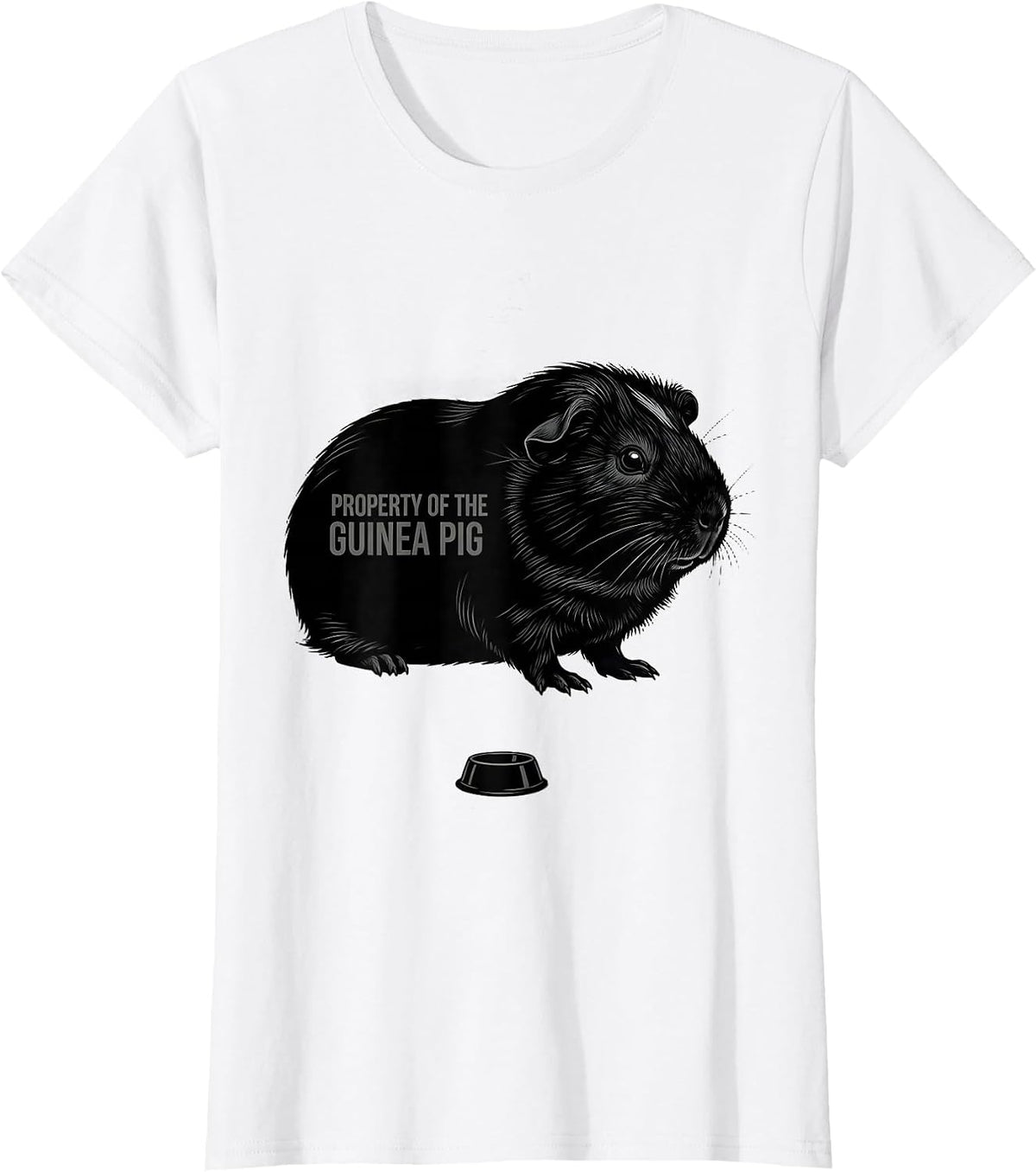 Property Of The Guinea Pig Funny Guinea Pig Lover Gift T-Shirt - White